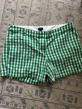 EUC Gingham shorts from JCrew